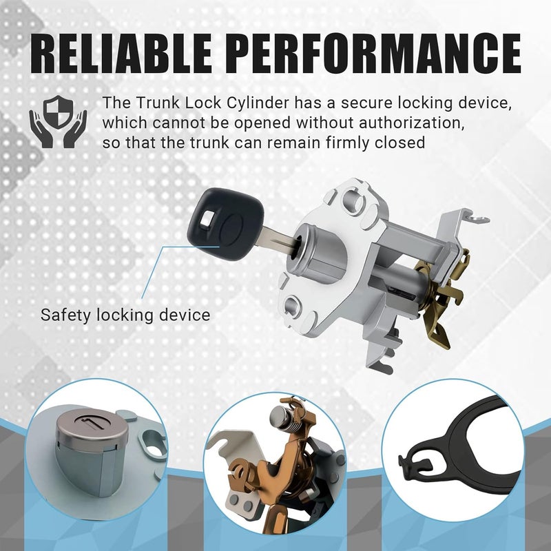 zyamstr Trunk Lock Cylinder Compatible with Toyota Camry 2007 2008 2009 2010 2011 Replace for 69055-06070 6905506070 Trunk Car Door Locks Key Cylinder - Image 5